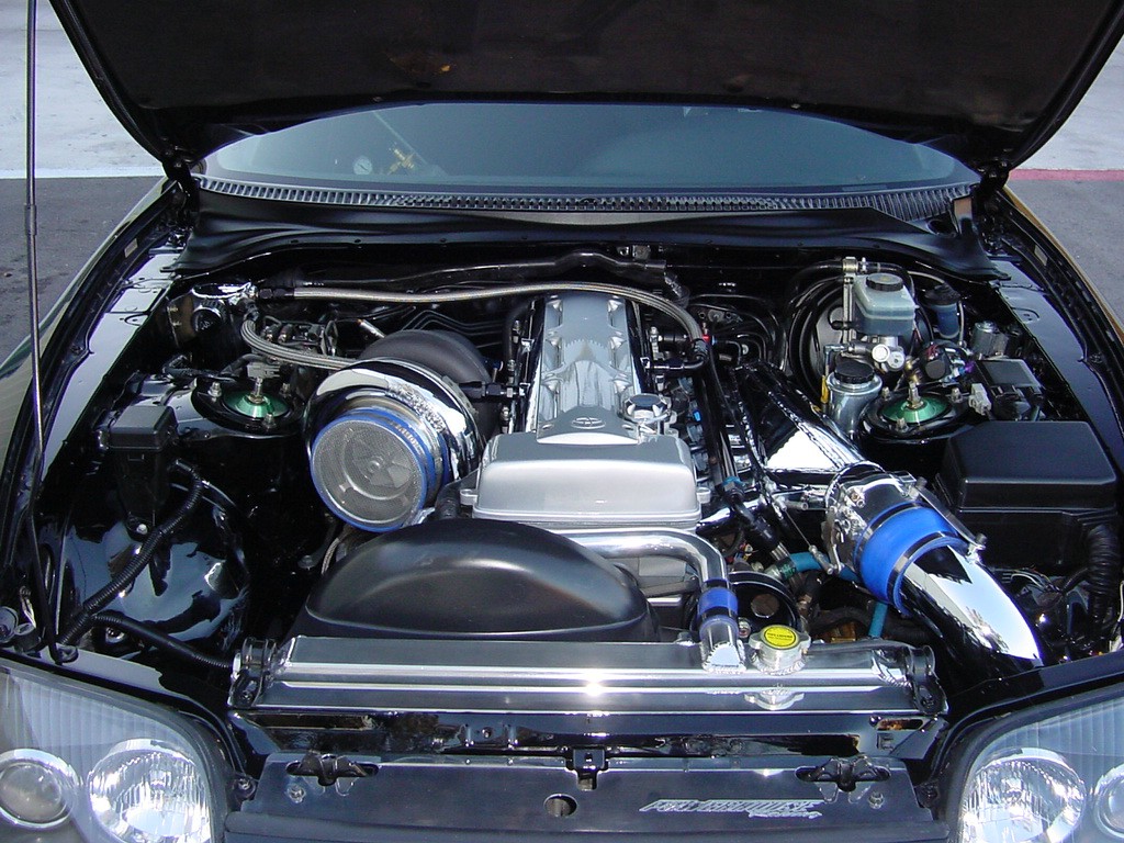 A 1,900 horsepower Supra engine. This Supra went 246 mph at the Texas Mile
