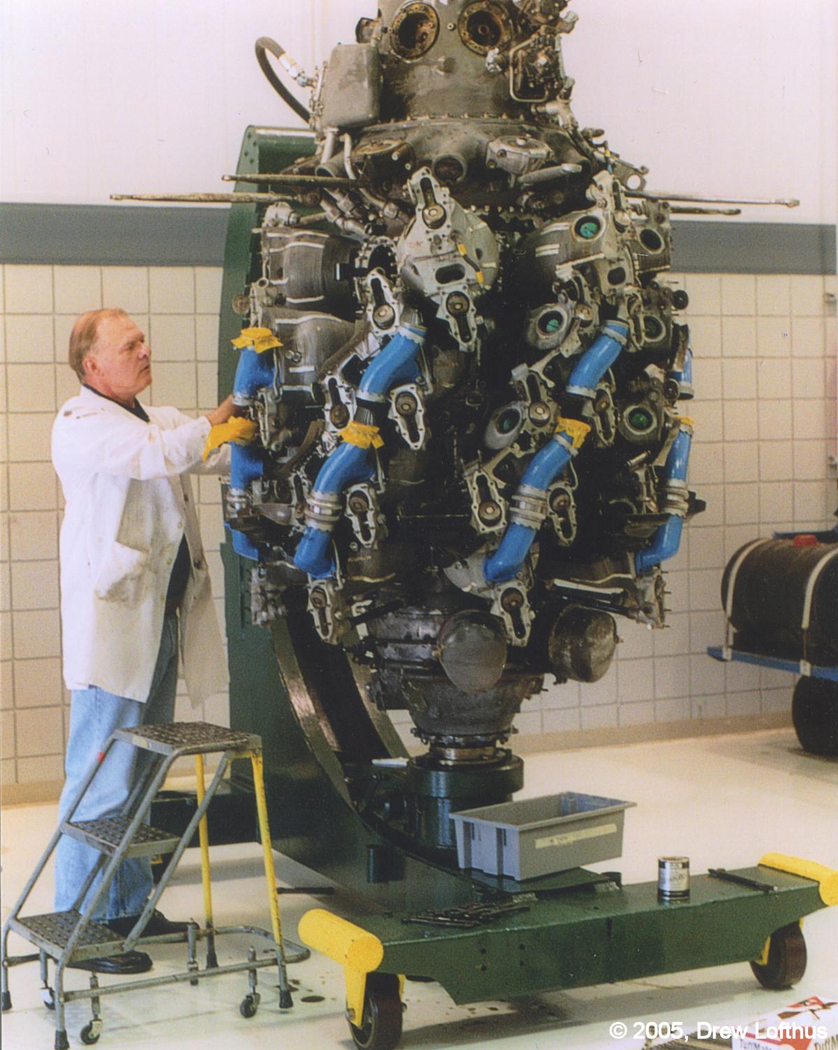 Pratt  Whitney R-4360 Radial Engine. Perhaps the the largest, most complex, and most powerful aviation piston engine ever built.
