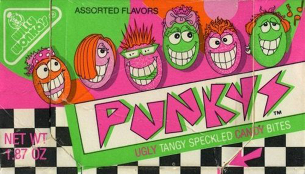 wonka punky's candy - Assorted Flavors Pnn Net Wt 1.87 Oz Ugly Tangy Speckled Candy Bites