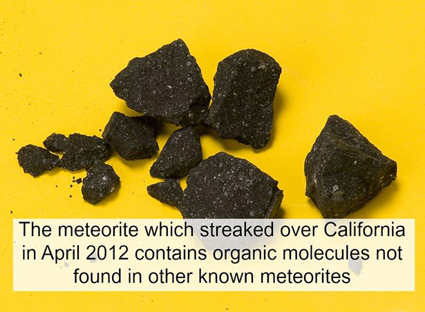 sutter mill meteorite - The meteorite which streaked over California in contains organic molecules not found in other known meteorites