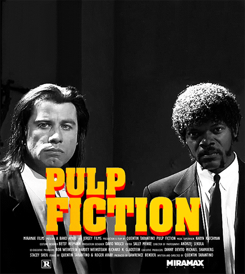 pulp fiction gif poster