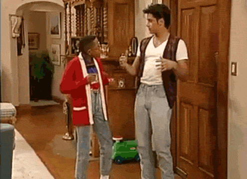 Steve Urcle and Uncle Jesse dance the day away on Full House