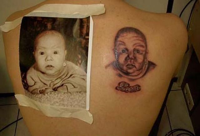 24 Horrible Portrait Tattoos