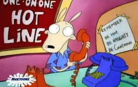Rocko's Job for a sex chat line.