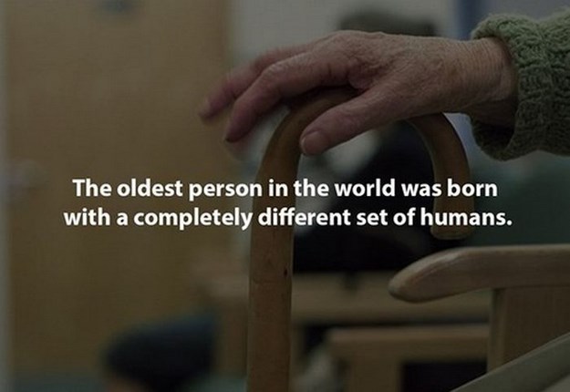 member card - The oldest person in the world was born with a completely different set of humans.
