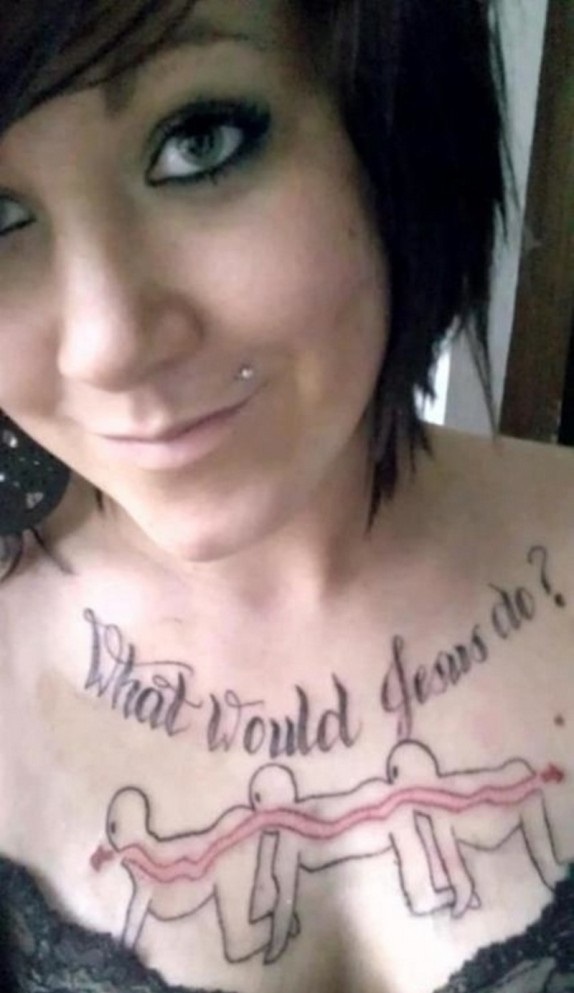 worst chest tattoos - Weat would d Jeu do?