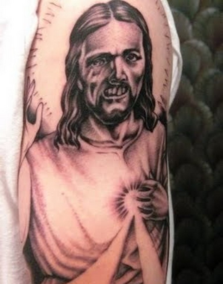 zombie jesus tattoo
