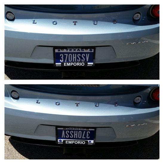 funny personalized license plates - FOTEXAS12 370HSSV Emporio Acup Asshole Lemporio 13