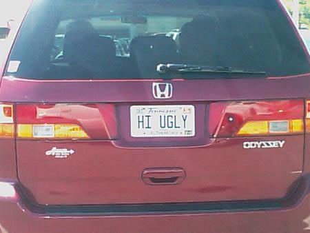 cool license plates - 7 . Hi Ugly CoYAEY