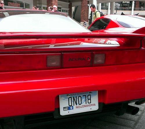 funny license plates - Washington 6 "Blond Acura