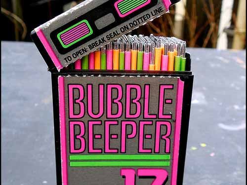 bubble beeper gum - To Open Break Seal On Dotted Line Bubble Bepper