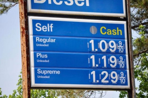 old gas prices - G Self Regular Unleaded Plus Cash 1.09 11.19 11.29 Unleaded Supreme Unleaded