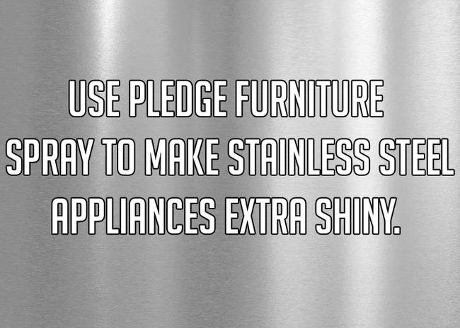 monochrome photography - Use Pledge Furniture Spray To Make Stainless Steel Appliances Extra Shiny.