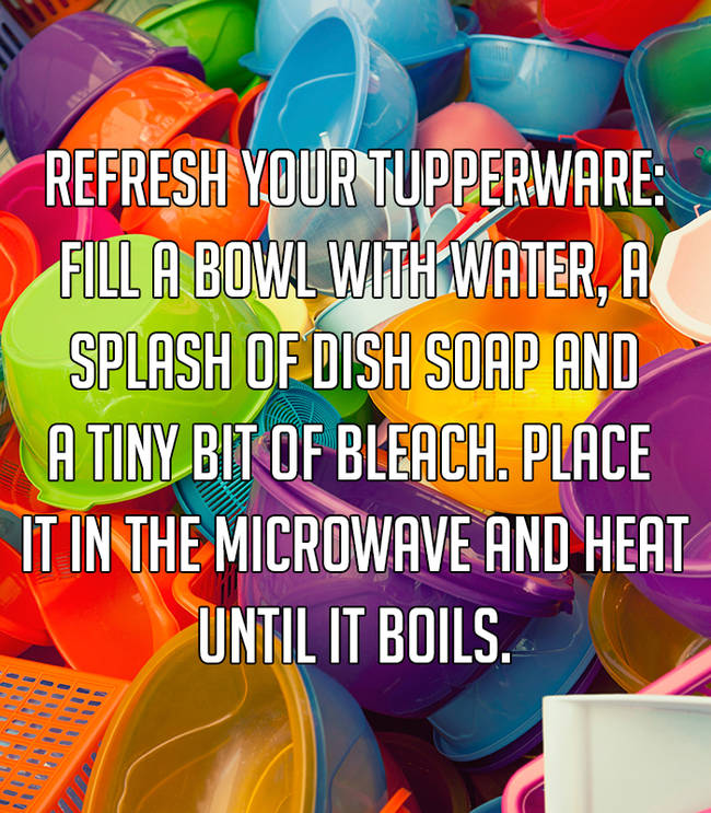 rest for the dead - Refresh Your Tupperware Fill A Bowl With Water, A Splash Of Dish Soap And A Tiny Bit Of Bleach. Place It In The Microwave And Heat Until It Boils. Un 11
