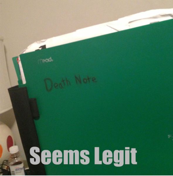 blackboard - rrend Death Note Seems Legit