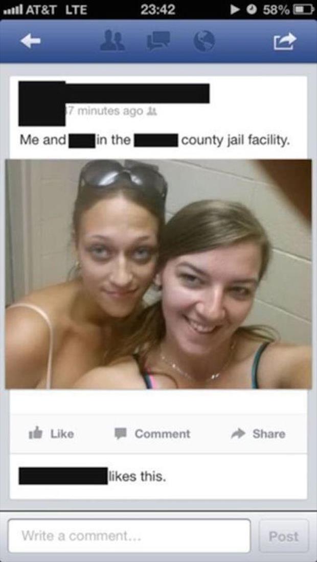 most inappropriate selfies - til At&T Lte 58% 7 minutes ago Me and in the county jail facility. de Comment this. Write a comment... Post