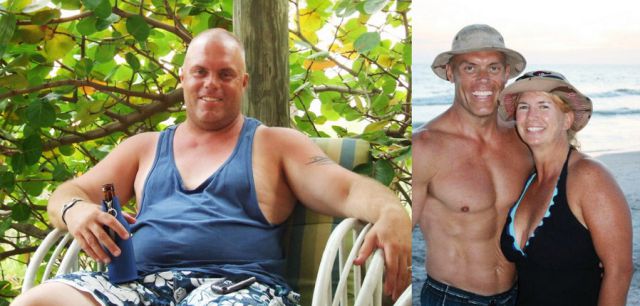 best before after weight loss man
