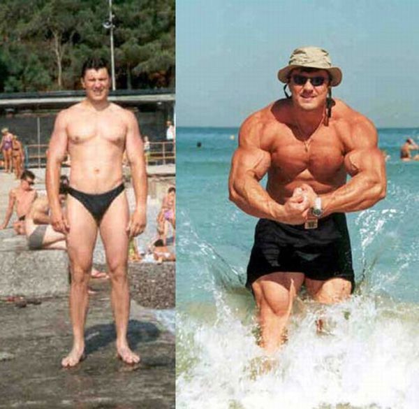 wrestlers on steroids before and after
