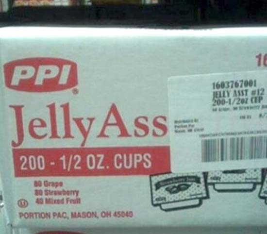 bad placement ho ho ho - Ppi 1603767001 Jelly Asst 12 2001207 Cip Jelly Ass 200 12 Oz. Cups 30 Grape 30 Strawberry M ed Fruit Portion Pac, Mason, Oh 45040