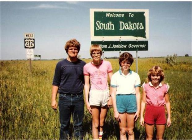 awkward family pics  - awkward family vacation - Welcome To South Dakota Wam J Janklow Governor