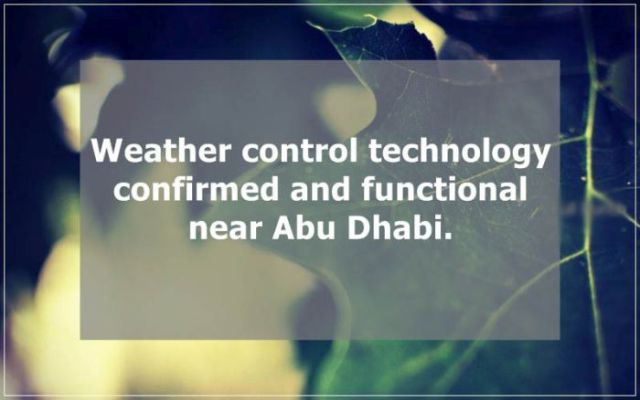 Read more about the <a href="http://en.wikipedia.org/wiki/Weather_modification" target="_blank">weather modification</a> near Abu Dhabi.
