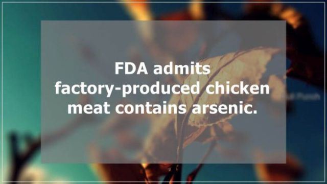 Read more about <a href="http://www.nytimes.com/2012/04/05/opinion/kristof-arsenic-in-our-chicken.html?_r=0" target="_blank">arsenic in chicken</a>.