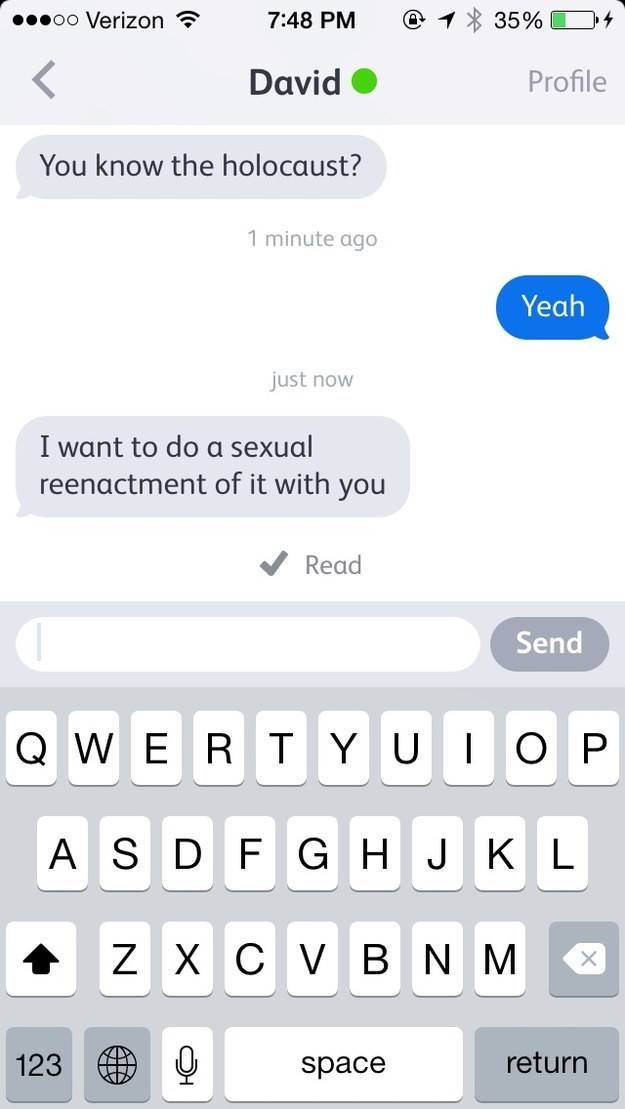 14 Tinder Conversations That Escalated Quickly