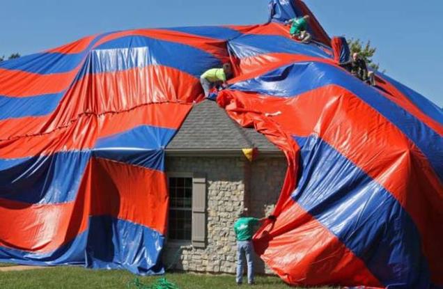 Susan reported that after a few days,she started seeing spiderwebs everywhere. They coated the mini blinds,pantry ceiling,air registers and their fireplace.