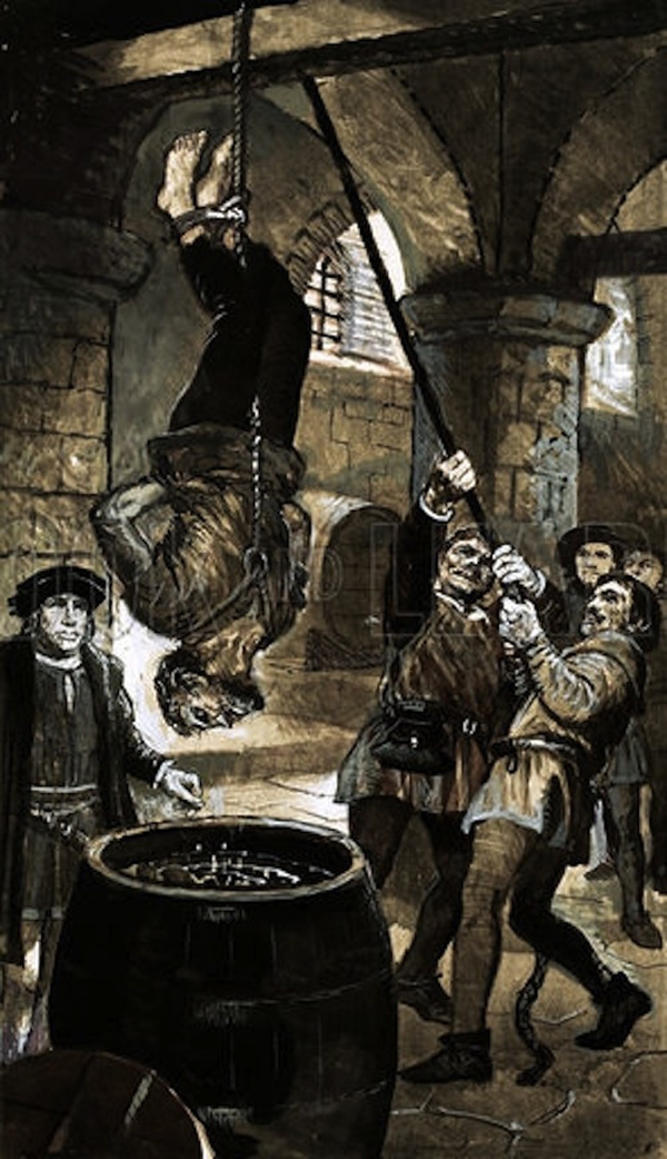 In 1478,George Plantagenet,Duke of Clarence,was killed by being drowned. (They hung him upside down submerged his head into a barrel of wine.)
