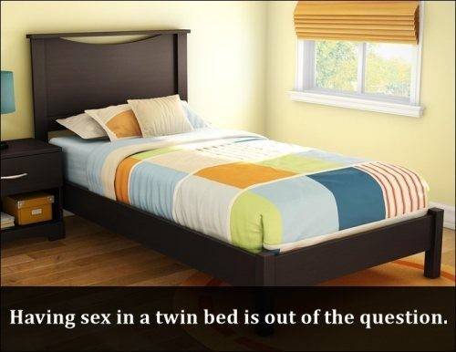 100 questions - Having sex in a twin bed is out of the question.