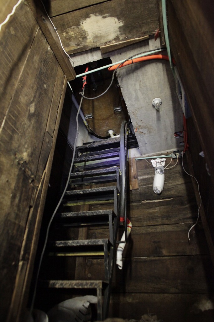 Guzman fled through a secret door beneath a bathtub into his tunnel network.