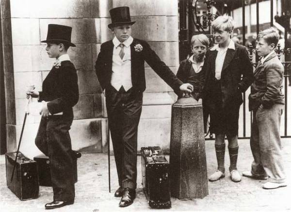 The great class divide in Great Britain before World War Two.