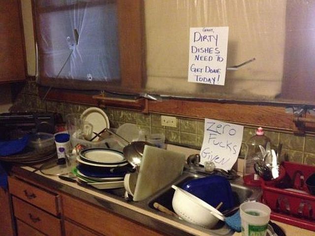 countertop - Dirty Dishes Need To Ger Dowe Today! 10 Ve