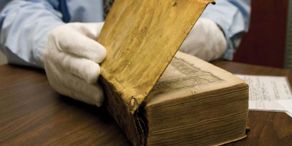 Harvard recently discovered that a few of the books in its enourmous library were bound with human flesh.  Anthropodermic bibliopegy is the practice of binding books in human skin. Though extremely uncommon in modern times, the technique dates back to at least the 17th century.