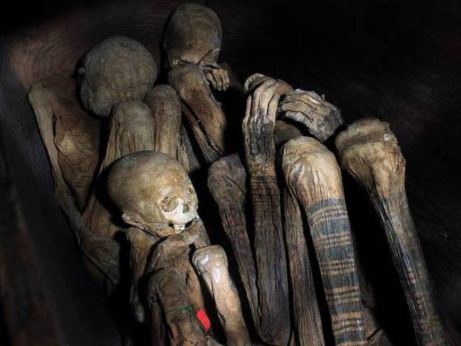 These smoked remains are still venerated in the Philippines. The higher the tattoo on the limbs, the higher place in society the person was while living.