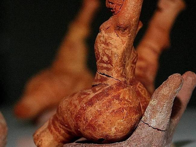 Likewise, this figurine from the Neolithic Cucuteni-Tripolye culture (which existed about 7,000 years ago) led researchers to believe the ancient residents of the region were covered in these geometric designs.