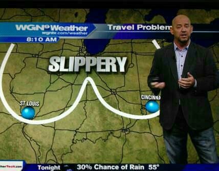 weatherman funny - Travel Problem Wg NWeather want.comweather Slippery Cincinna St Louis 30% Chance of Rain 55