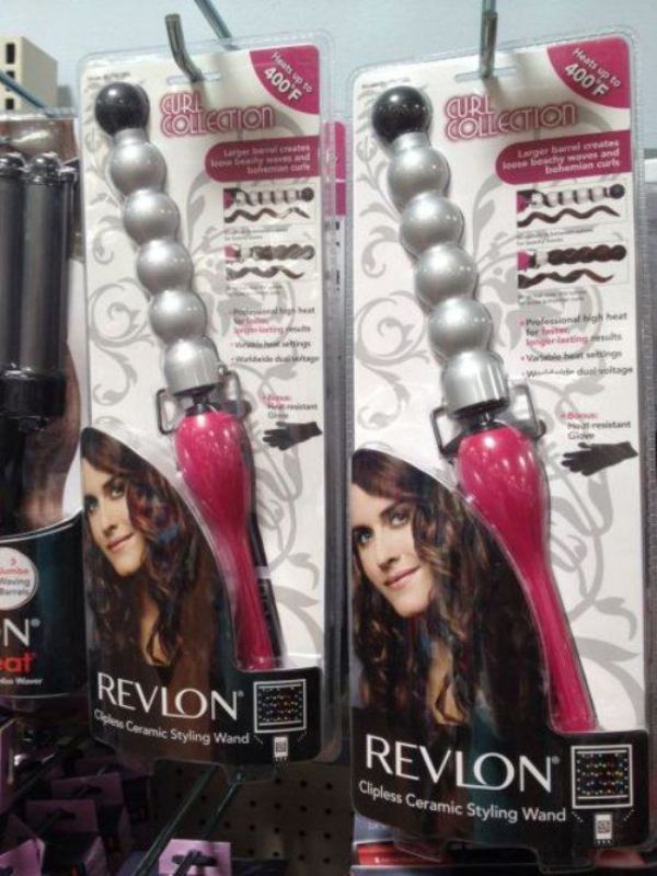 external use only curling iron - Heats up to 400'F 400'F Hection Url calon ke chy waves and N Revlon 2 Ceramic Styling Wand Revlon Mess Ceramic Styling Wand