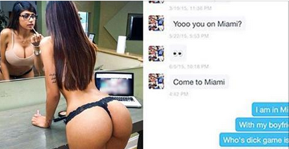 Duke Williams tried to hit up Mia Khalifa and embarrassment shortly followed.