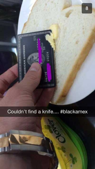 rich kid snapchat spoiled rich kids snapchats - Erican Express Green Couldn't find a knife....
