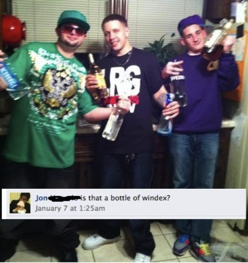chive facebook fails - Jone s that a bottle of windex? January 7 at am