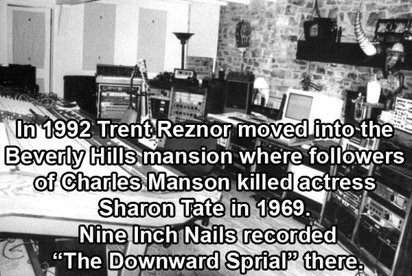 10050 cielo drive trent reznor - S Ales In 1992 Trent Reznor moved into the Beverly Hills mansion where ers of Charles Manson killed actress Sharon Tate in 1969. Nine Inch Nails recorded The Downward Sprial" there.