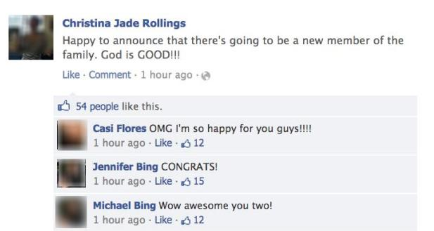 Pregnancy Announcement On Facebook Goes Really Wrong