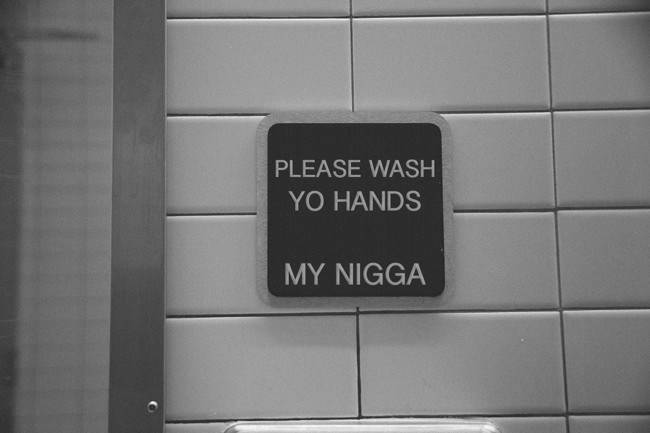 turn off cell phone sign - Please Wash Yo Hands My Nigga
