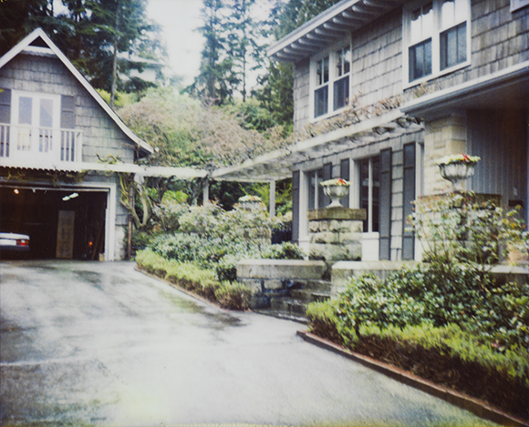 An exterior picture of the Lake Washington house and the greenhouse above the garage where Kurt Cobain’s body was found.