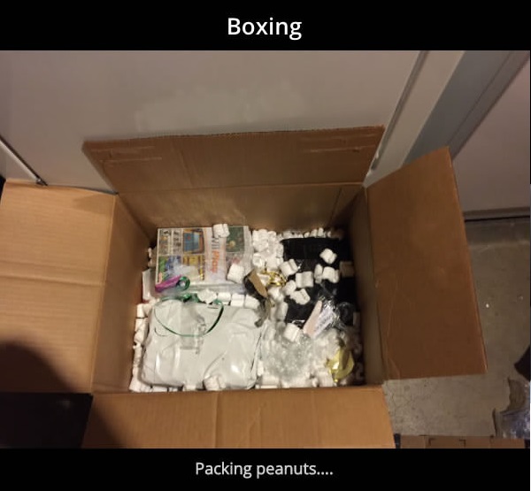 furniture - Boxing Packing peanuts....