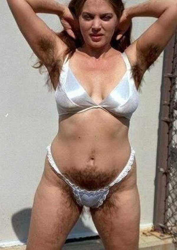 hairy woman bikini