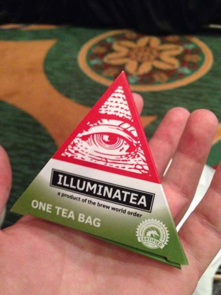 illuminati funny - Illuminatea a product of the brew world order One Tea Bag