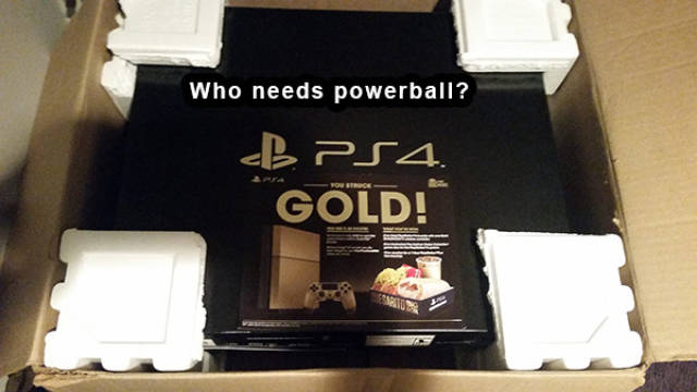 playstation 4 - Who needs powerball? B PS4 Gold!