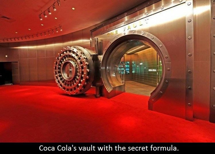 coca cola vault - Eva 0 Oo Coca Cola's vault with the secret formula.